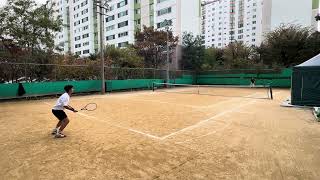 Nov 10, 2024 1:1 랠리 연습 #rally #practice #tennis