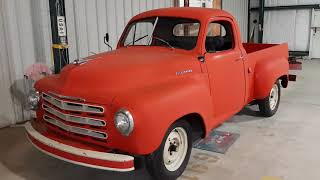 A closer look at this Studebaker pick up truck! This truck is really in good shape!