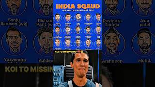 India T20i World Cup Squad || 🥹Kl Rahul Rinku Singh 💔||#worldcup2024