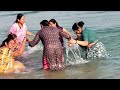 ganga snan video latest river bathing in haridwar ganga snan video haridwar gangasnan2025