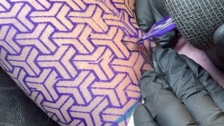 Geometric Tattoo | Time Lapse part 1