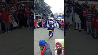 gatka lathi exercise on road #shorts #trendingshorts #pehowa #viral