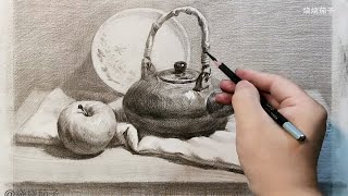 Still life Drawing in pencil