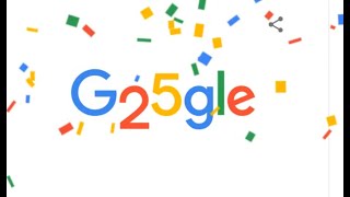 It's Google's 25th birthday (Google's 25th anniversary easter egg)