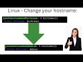 Linux - Change your hostname: using hostnamectl.