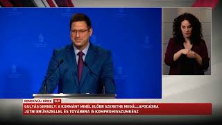 Gulyás Gergely bejelenti a lemondott miniszterek névsorát - 2022.02.09