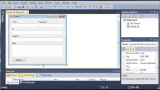 Visual Basic Tutorial 141 SMTP Client Part 1 Building The Interface YouTube