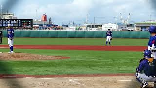 西部ガス 林田投手（津久見）vs Honda熊本 稲垣翔太内野手（明豊）