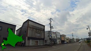 長万部町の商店街を散歩 | 2023年8月 | 4K Japan Walk