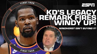 Brian Windhorst gets FIRED UP about Kevin Durant's legacy comments 👀 | First Take