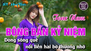 Karaoke Bông Bần Kỷ Niệm Tone Nam | ST : Huy Thái | Karaoke Bạch Duy Sơn