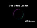 Circle Loader HTML CSS | Loader CSS Animation