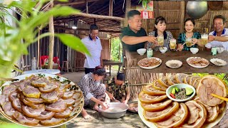 Tai Heo Cuộn Bắp Giò Ủ Muối Cả Gia Đình Lai Rai - Tết Làm Món Này Nhâm Nhi Thì Hết Bài | KBMQ