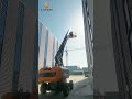 come to test drive in clear sky and cloudless——cathaylift 16m self propelled telescopic boom lift