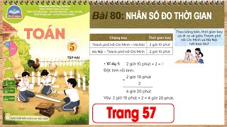 Toán lớp 5 chân trời sáng tạo bài 80 - Nhân số đo thời gian