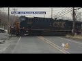 Freight Train Derails In Newburgh, NY