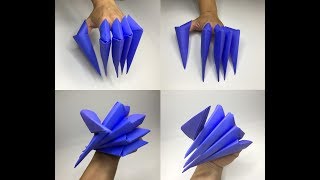 Origami PAPER CLAWS #1 Easy Simple & Fun - A to Z DIY ORIGAMI PAPER CRAFT