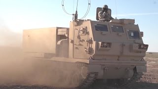 US Army - M270A1 Multiple Rocket Launch System Live Firing Tests [1080p]