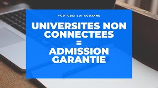 Campus France: "Université  non connectée" Acceptation facile