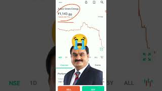 Adani Share Price fall by 40% After Hindenburg Report😭 | Share Market Adani Group News #Shorts