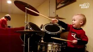 Amazing Drummer Baby - This kid ROCKS!!