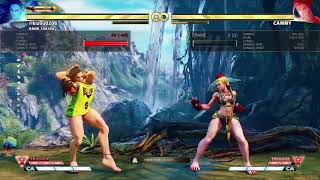 Street fighter V Laura Practice 水着　シルバーランクのララ対戦動画