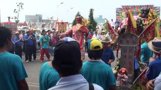 【木日水巷】20140928東港迎媽祖中區朝隆聖堂--聖興會入廟