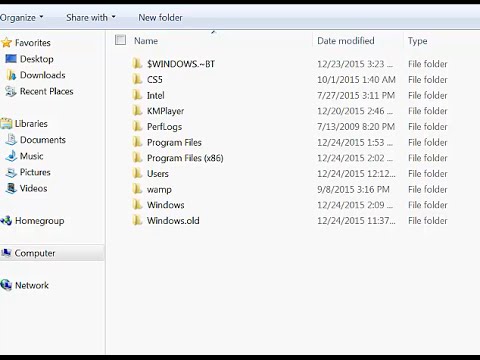 Two ways to delete the windows.old folder on Windows 7 Windows 8.1 Windows 10