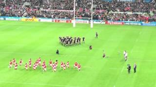 Rugby World Cup 2015 - The Haka's - New Zealand all blacks vs Tonga