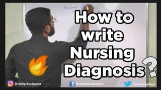 Nursing Diagnosis 🔥 How to write nursing diagnosis? Nursing diagnosis kaise banaye? Ashish Gaikwad