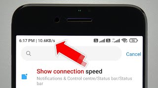 how to show internet speed indicator on all Samsung phone