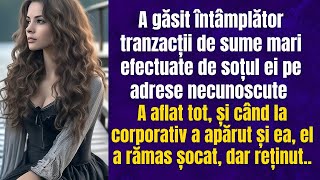 A găsit întâmplător tranzacții efectuate de soțul ei, și corespondențe cu altă femeie. Dar când s-a