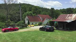 Appalachian Region PCA Porsches Arriving at Troyer's Amish Market