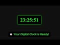 🕒 Create a Digital Clock with HTML, CSS & JavaScript | Real-Time Clock Project for Beginners