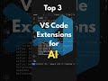 top VScode extensions for code completions using AI