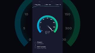 Rogers gigabit speed test over wifi (xb7) #shorts