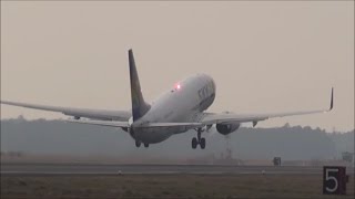 今日の出来事　ガンバレ・スカイマーク　B737　JA73NT　Rwy21R Takeoff　茨城空港 nrt hhh