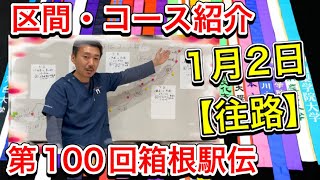 【往路コース紹介】1月2日午前8時スタート「1区大手町→2区鶴見→3区戸塚→4区平塚→5区小田原→芦ノ湖まで」【第100回箱根駅伝】