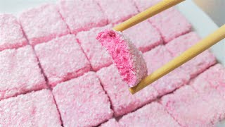 طرز تهیه پف پفی، مارشمالو فقط با یه بسته پودر ژله /prepare marshmallow with a packet of jelly powder