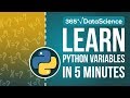 Python Tutorial for Beginners: Python Variables