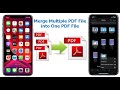 How to Merge Multiple PDF File into One PDF file in iPhone