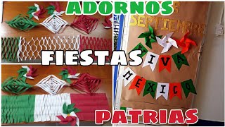 🇲🇽ADORNOS PATRIOS/DECORACIONES PARA FIESTAS PATRIAS DE MÉXICO FACIL Y RAPIDO #16desepetiembre