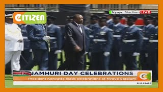 President Kenyatta inspects The Guard of Honor