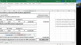 EPS Part 2: Basic EPS in Excel