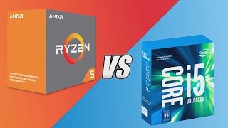 AMD Ryzen 1600X vs Intel i5 7600K - Gaming Comparison