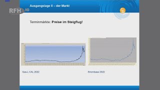 Hohe Preise am Energiemarkt - Stabilität für die Bestandskunden der Halberstadtwerke - RFH aktuell