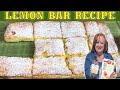 LEMON BAR RECIPE 2 INGREDIENT EASY RECIPE USING CAKE BOX MIX | BAKE WITH ME DESSERT