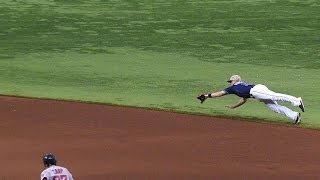 BOS@TB: Forsythe makes the diving catch to save a run