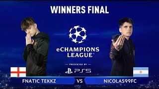TEKKZ vs NICOLAS99FC | eChampions League Winners Final | FIFA 22