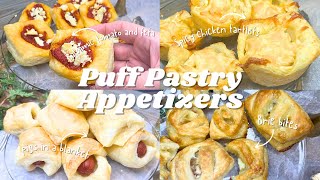 How to make puff pastry plus 6 appetizers